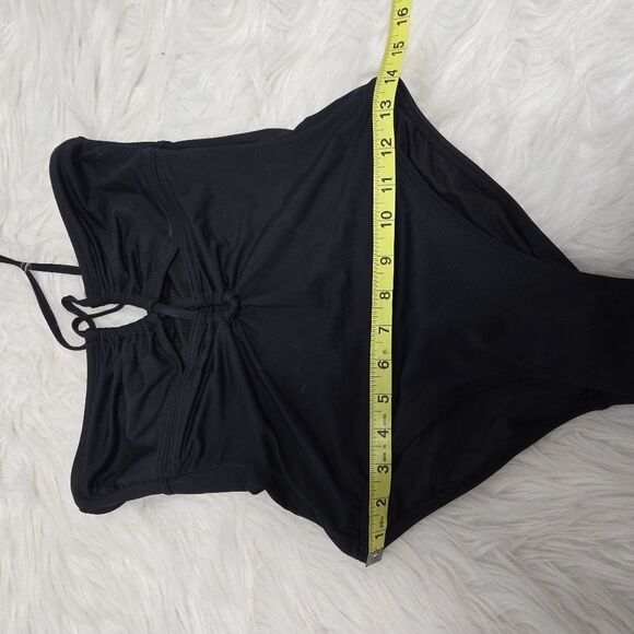 BANANA REPUBLIC Black Double Keyhole One Piece Swimsuit, XXS NWT - Picture 10 of 13